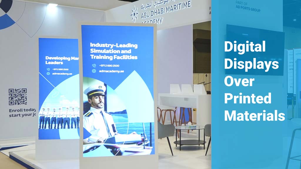 Digital Displays Over Printed Materials