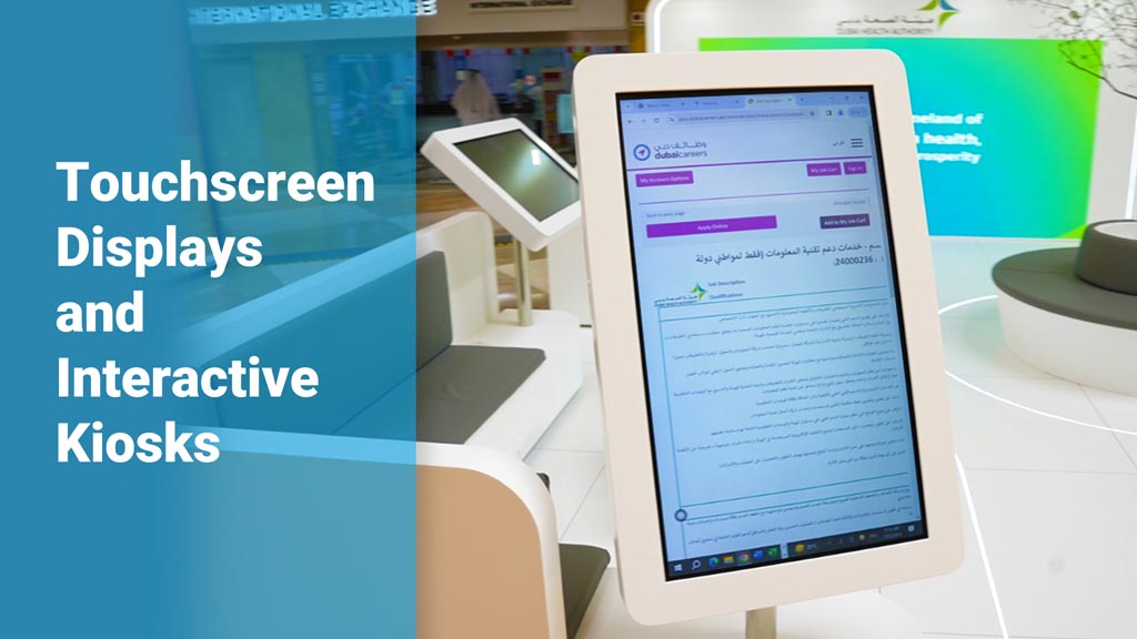 Touchscreen Displays and Interactive Kiosks