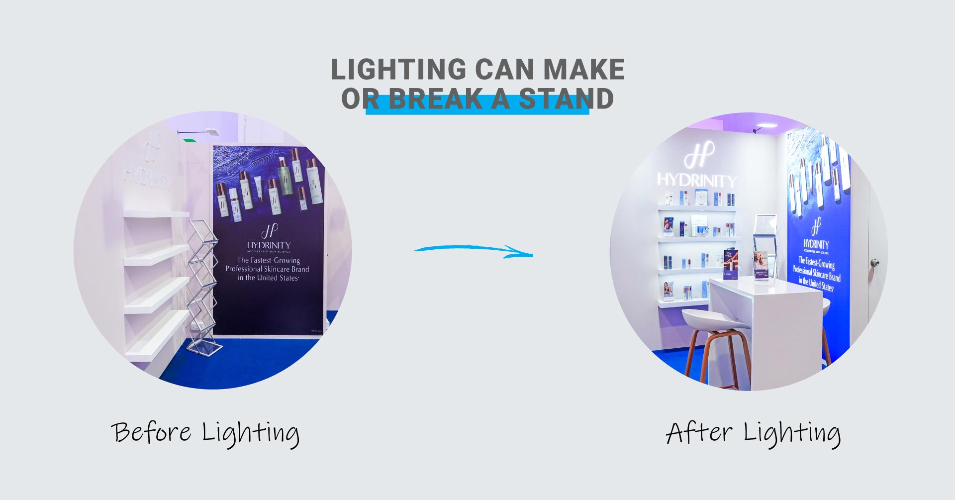 lighting in exhibition stand